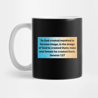 Bible Verse Genesis 1:27 Mug